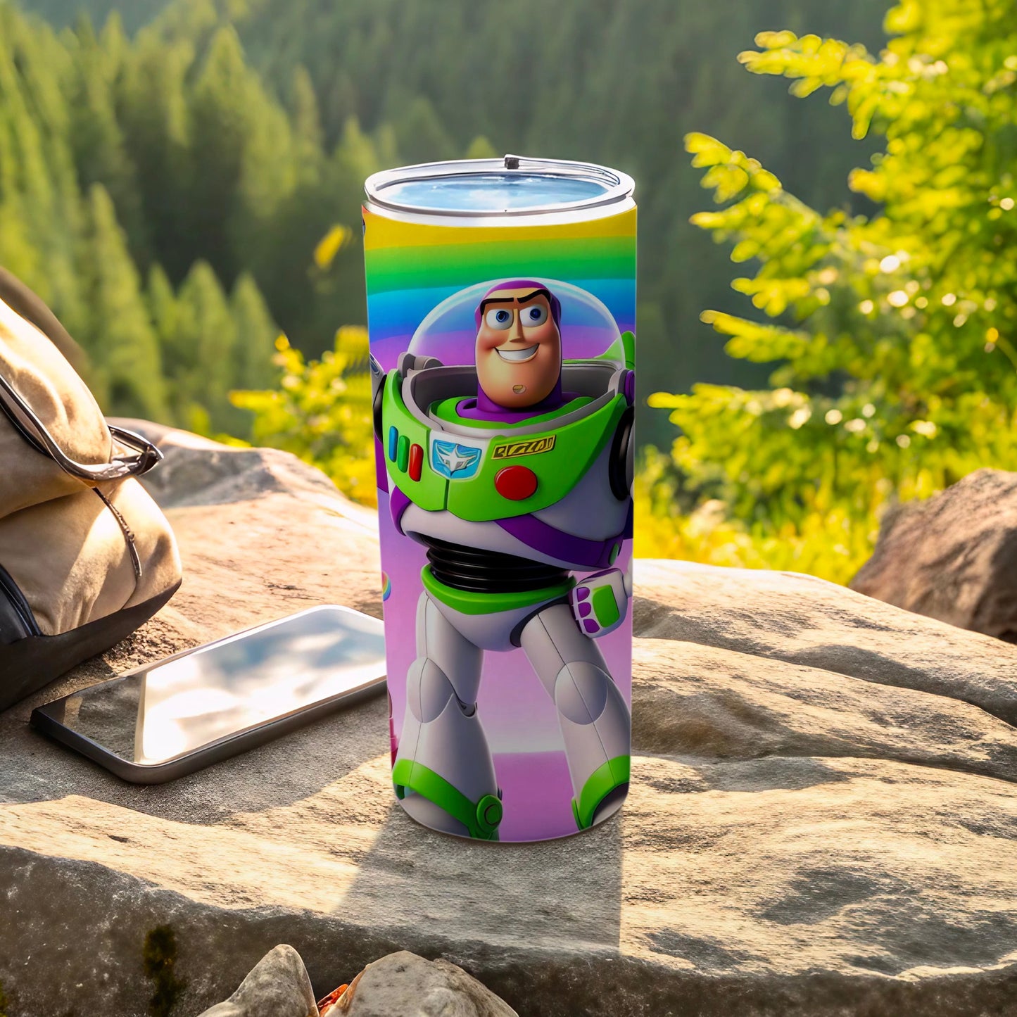 Colorful Buzz Lightyear Insulated Travel Tumbler