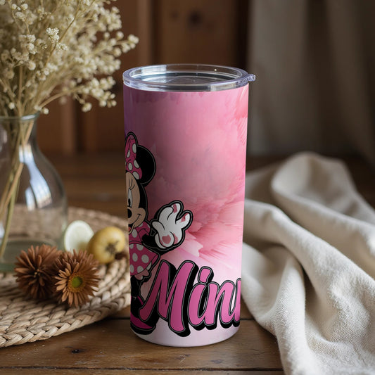 Pink Cartoon Character Insulated Tumbler for Kids