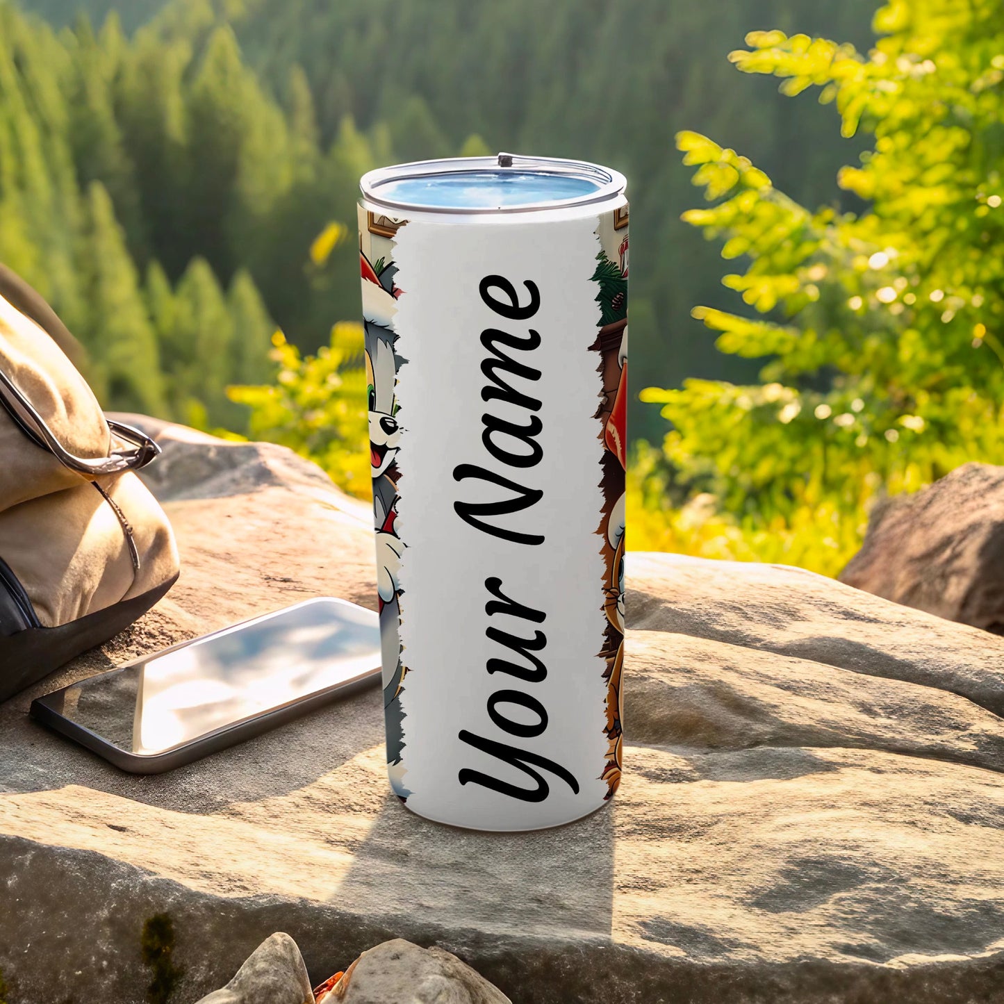 Customized Your Name Outdoor Adventure Drink Tumbler