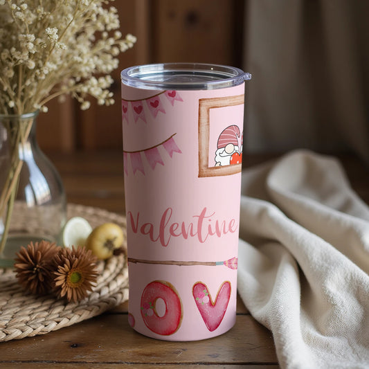 Cute Valentine's Day Decorated Tumbler Drinkware