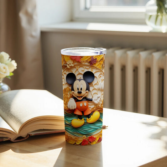 Colorful Cartoon Character Tumbler with Lid