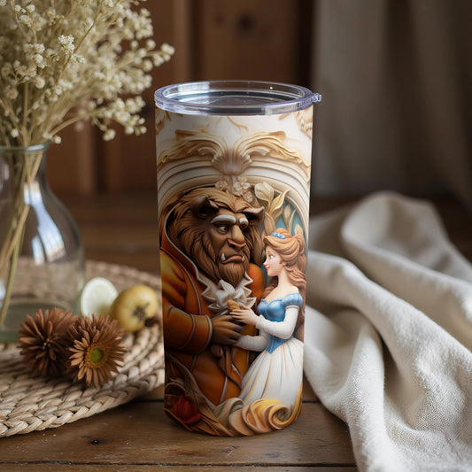 Enchanting Beauty and Beast Themed Tumbler Product