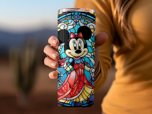 Vibrant Minnie Mouse Art Design Tumbler Drinkware