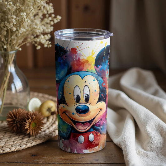 Colorful Mouse Character Insulated Travel Cup