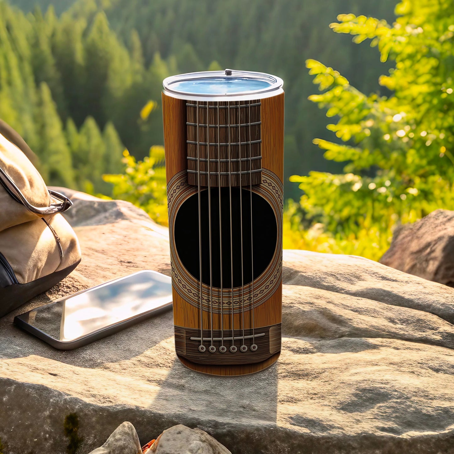 Acoustic Guitar Instrument Pattern Tumbler product type