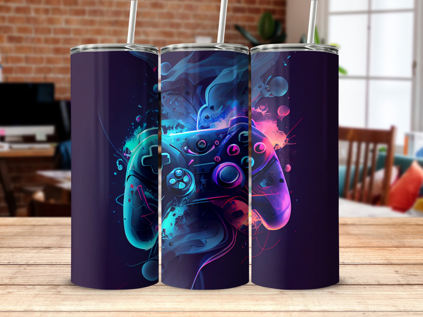Electric Video Game Console Controller Tumbler