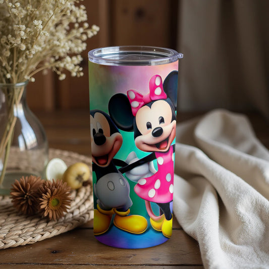 Mickey and Minnie Mouse Colorful Tumbler Cup