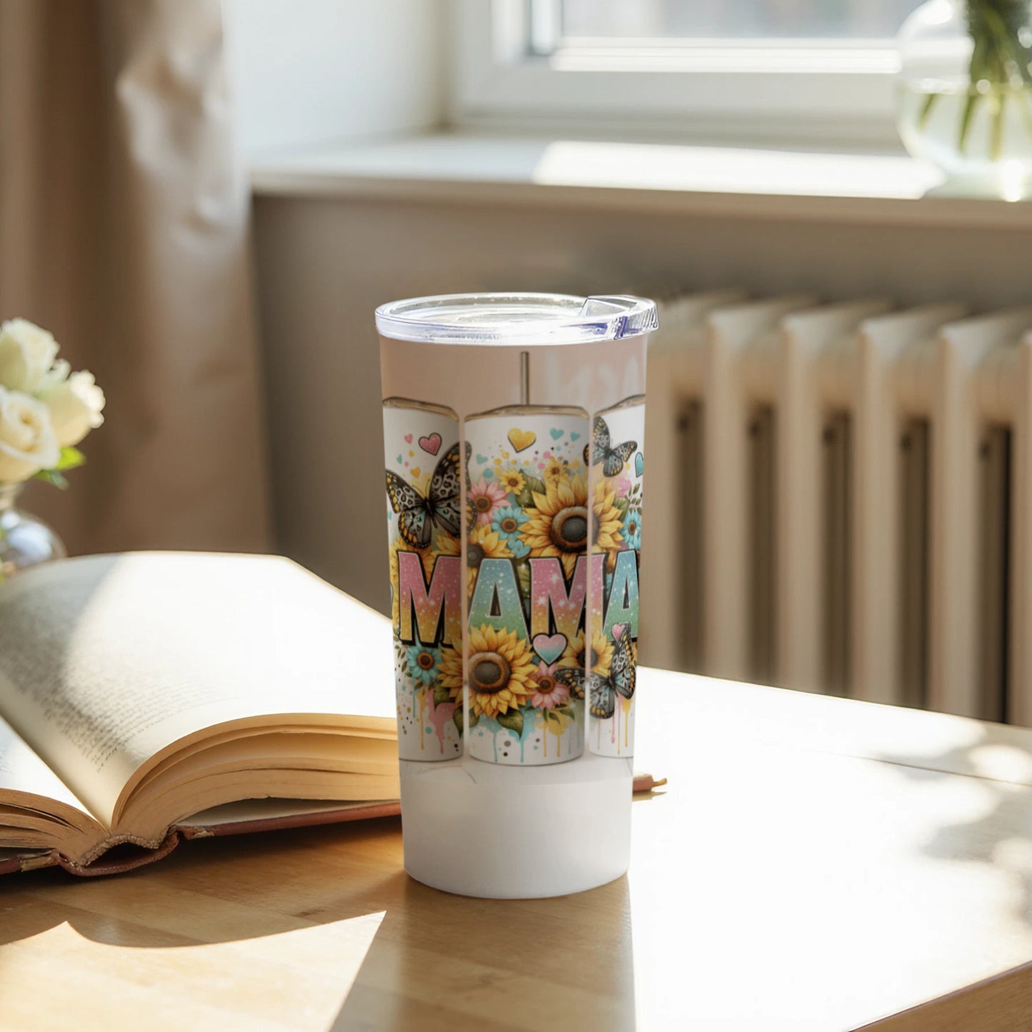 Floral Butterflies Mama Design Tumbler product