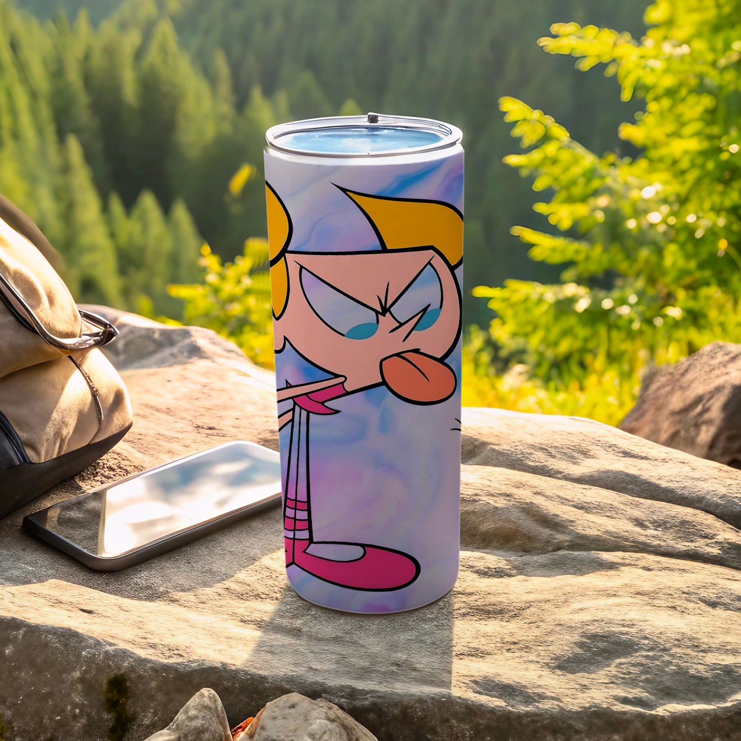 Cartoon Character Print Insulated Tumbler Travel Mug