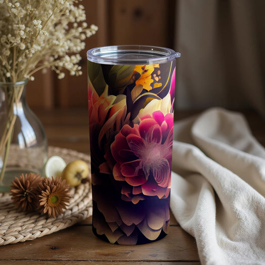 Floral Fantasy High Quality Insulated Tumbler Cup