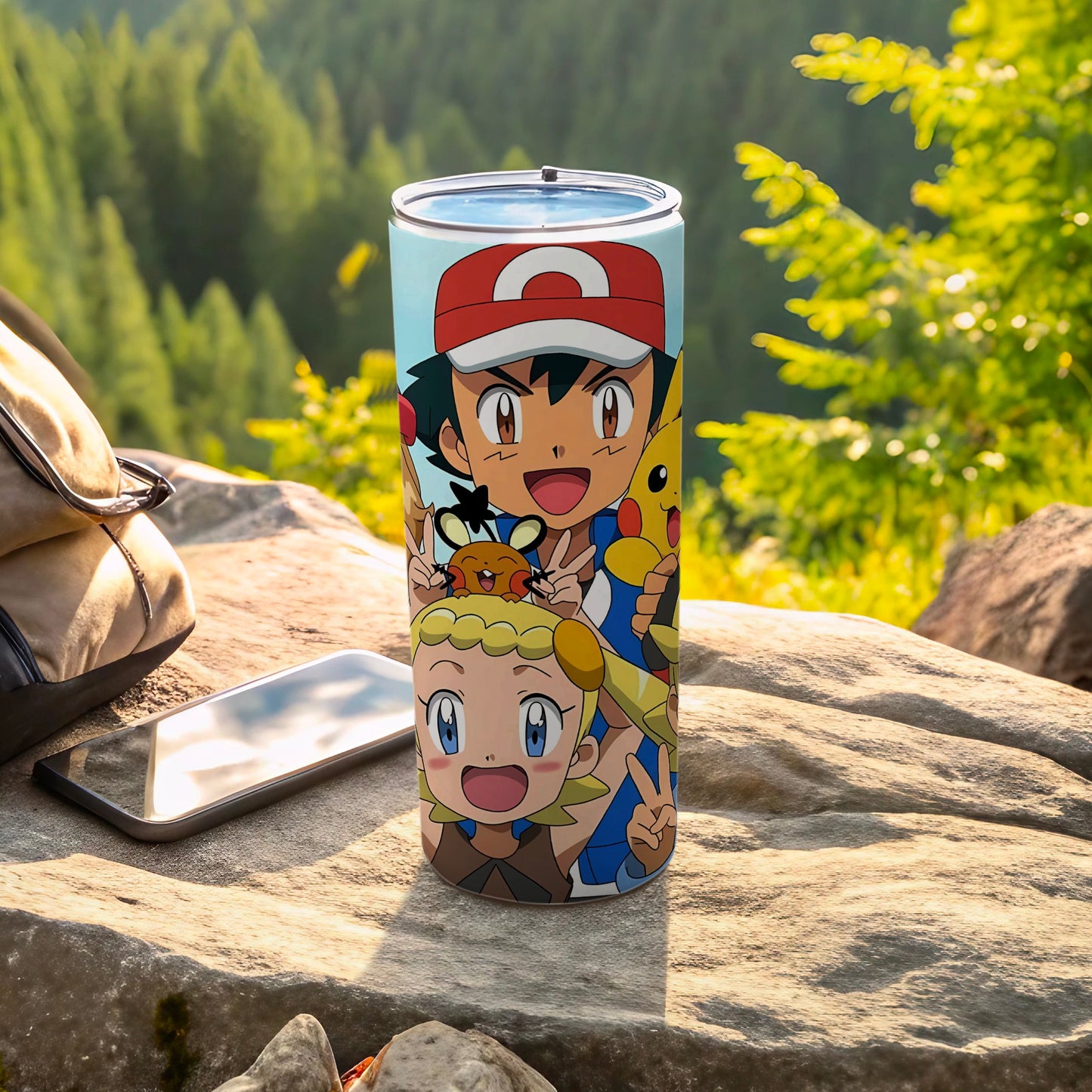 Pokemon Characters Design Insulated Travel Tumbler Cup
