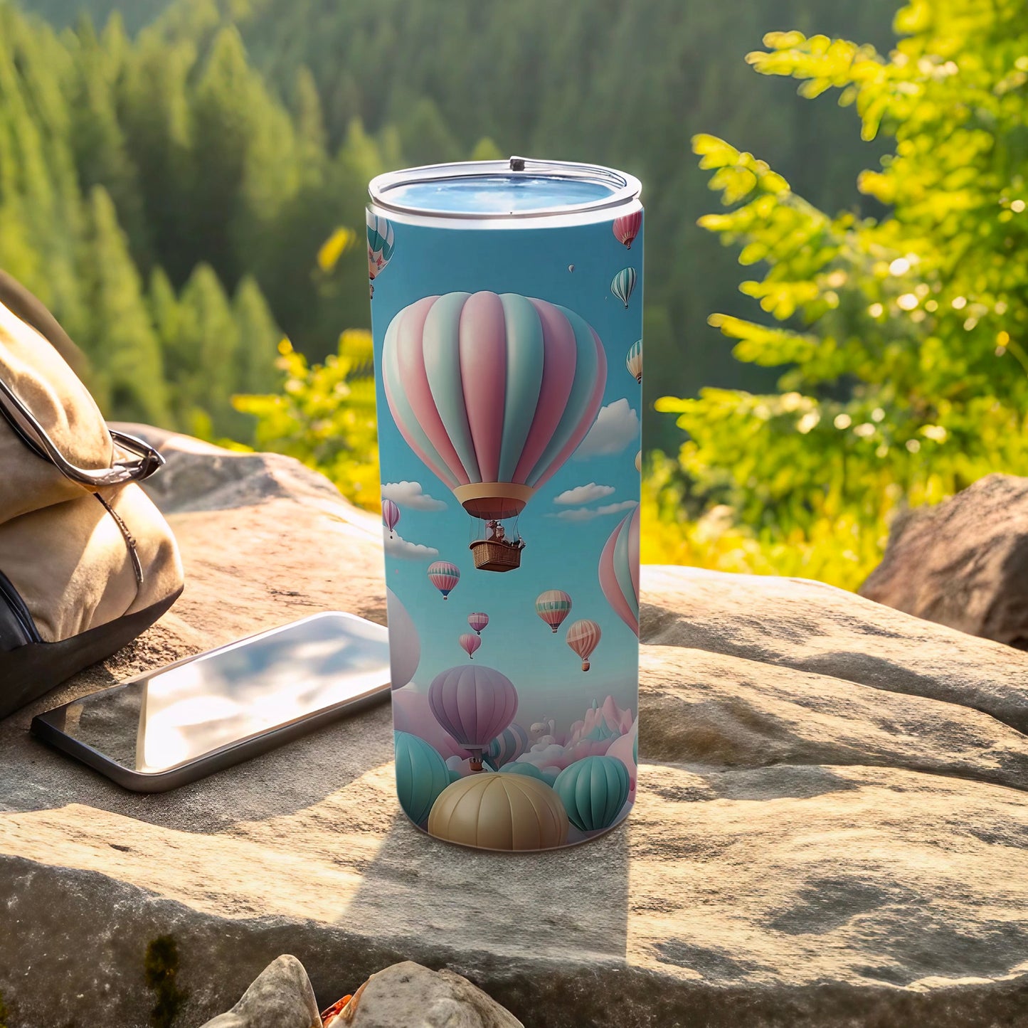 Hot Air Balloons Pastel Sky Adventure Travel Tumbler product type