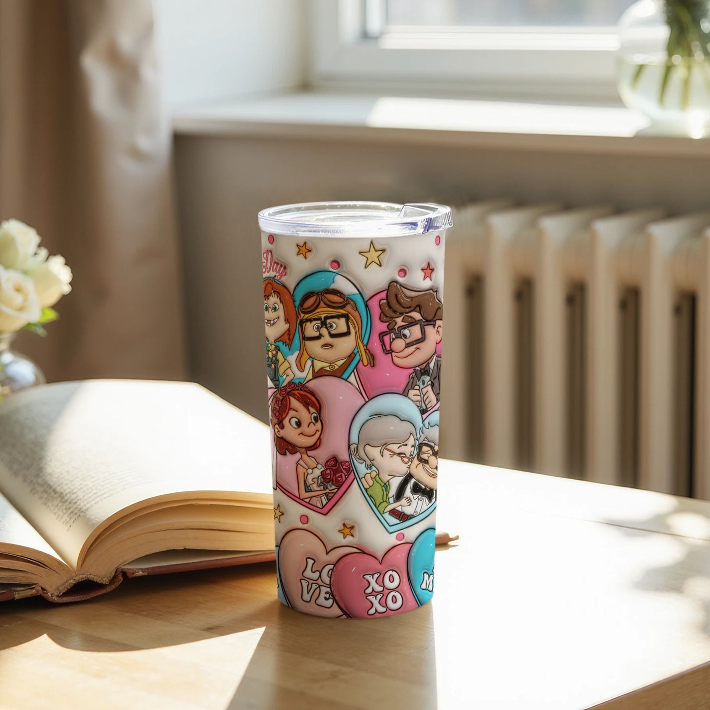 Cute Cartoon Characters Tumbler for School or Office