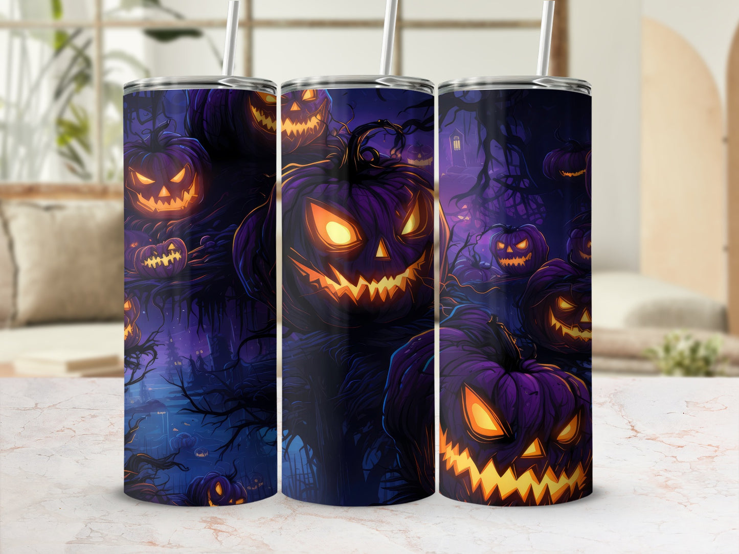 Spooky Halloween Jack-O'-Lantern Tumbler product