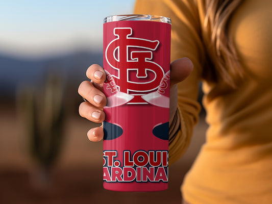 St Louis Cardinals Baseball Helmets Stars and Stripes Tumblers