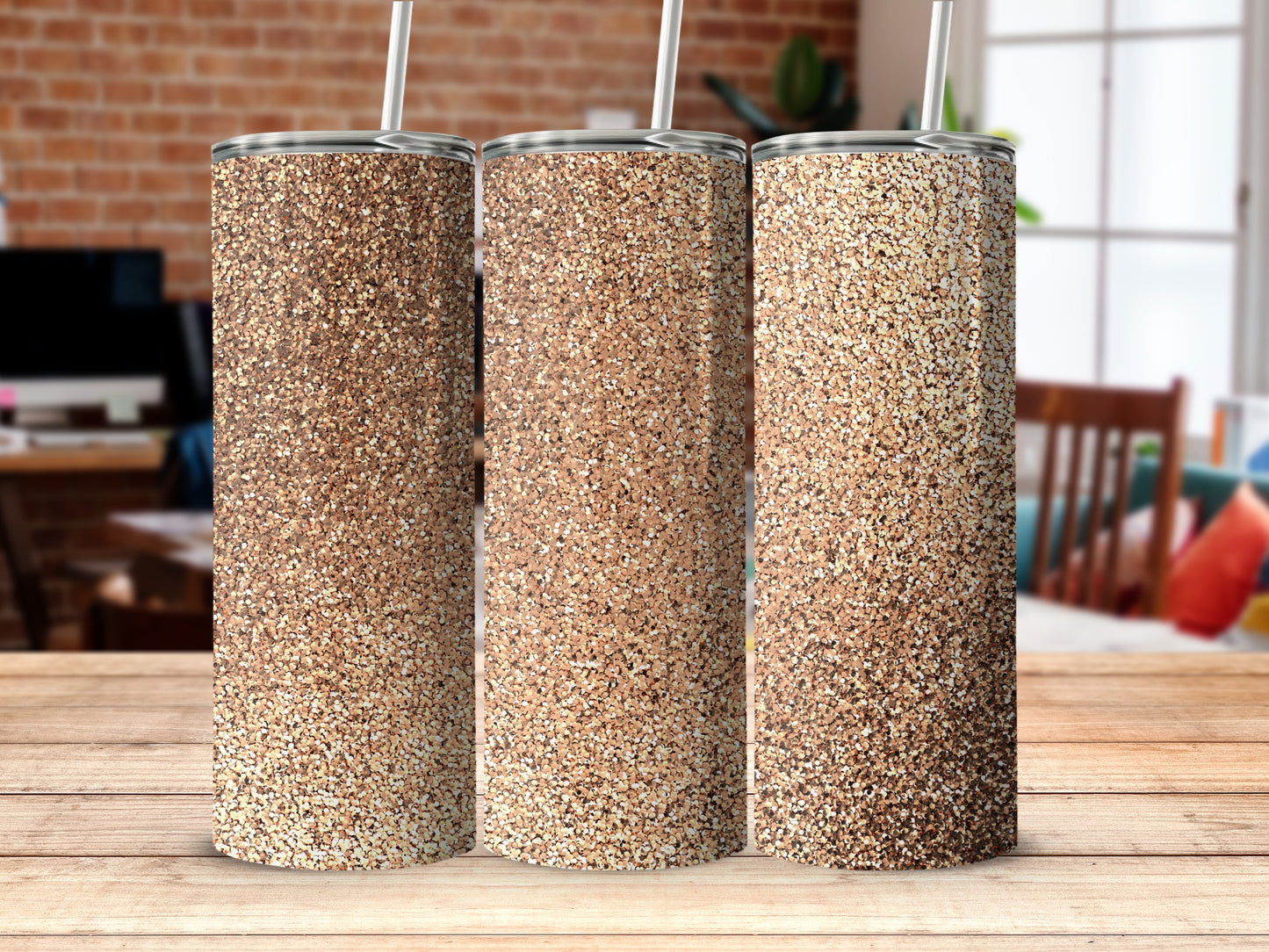 Glittery Sparkle Tumbler for Stylish Beverage Drink