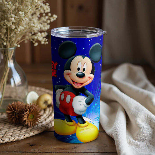 Disney Mickey Mouse themed vibrant tumbler with lid