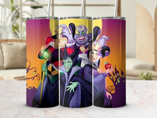 Villainous Characters Tumbler for Halloween Fun