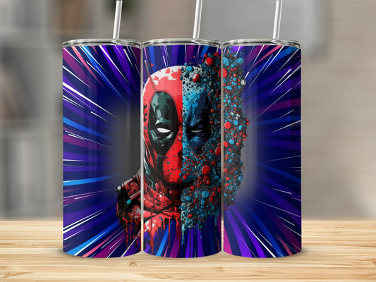 Vibrant Superhero Graphic Design Tumbler Product