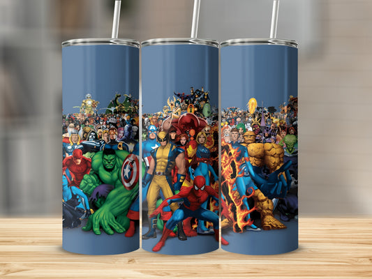 Marvel Superheroes Tumbler Custom Design Drinkware
