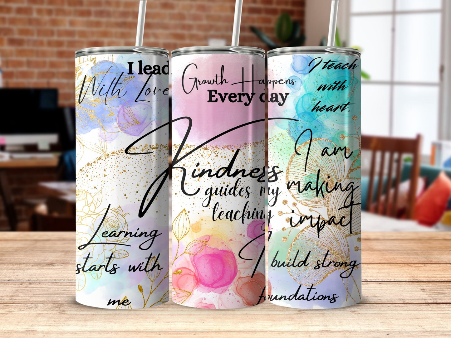 Inspirational Tumblers for Teachers Gift Set