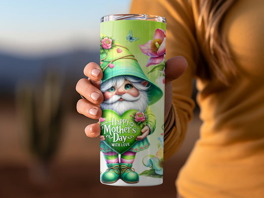 Happy Mother's Day with Love Gnome Tumbler Cup