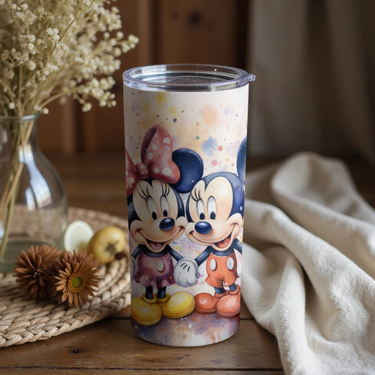 Colorful Mickey and Minnie Mouse Tumbler product
