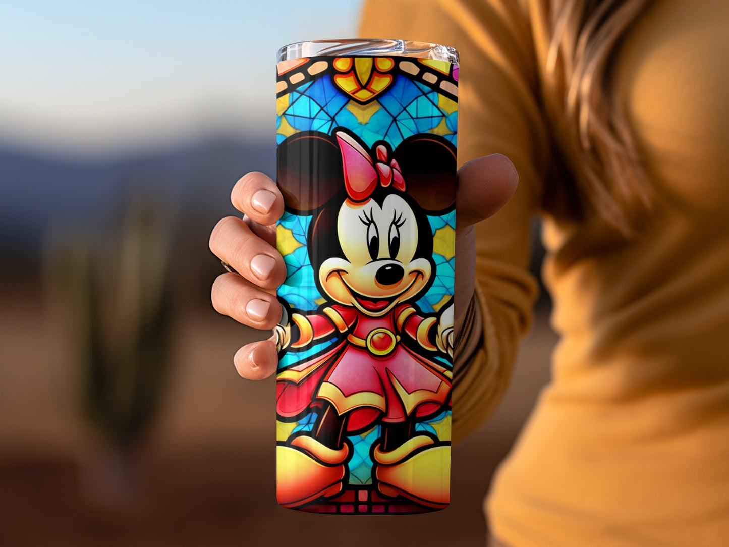 Colorful Minnie Mouse Tumbler for Kids