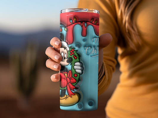 Festive Holiday Character Design Insulated Tumbler Cup