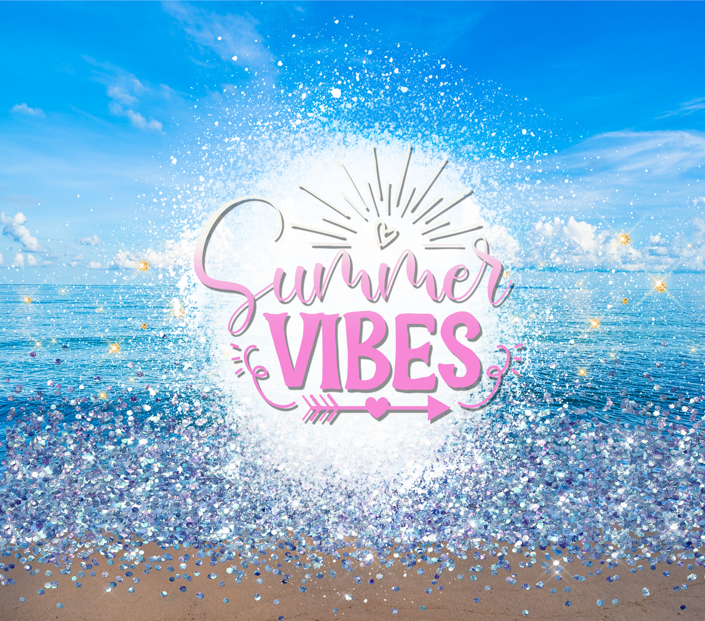 Summer Vibes Beach Tumbler