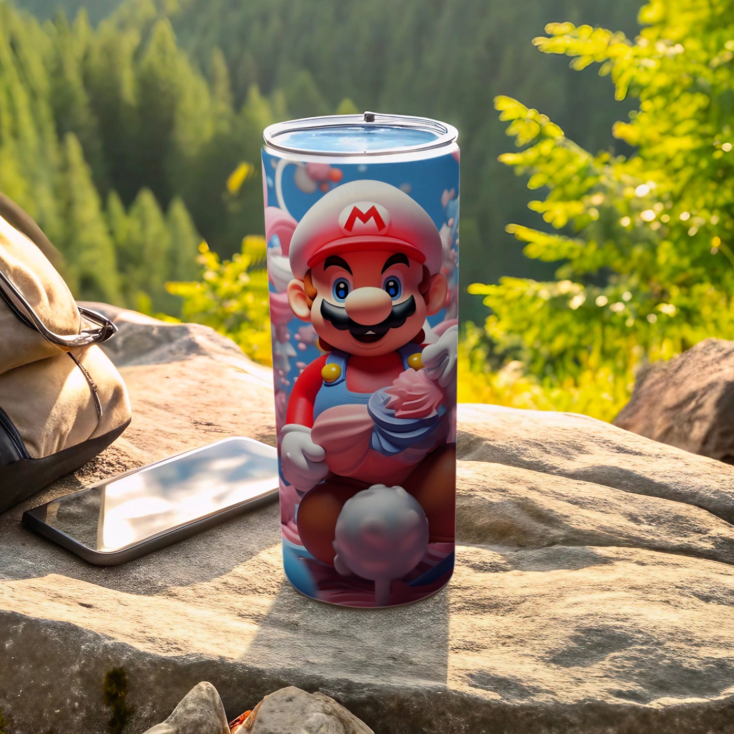 Vibrant Cartoon Character Insulated Travel Tumbler