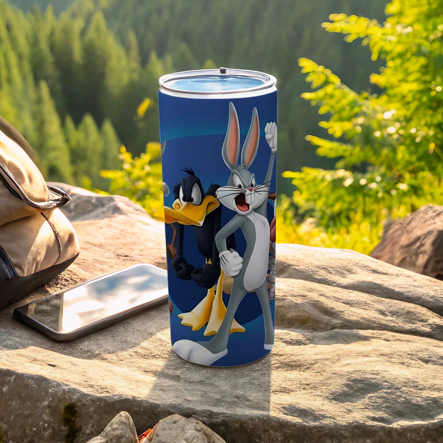 Bugs Bunny and Daffy Duck Outdoor Travel Tumbler