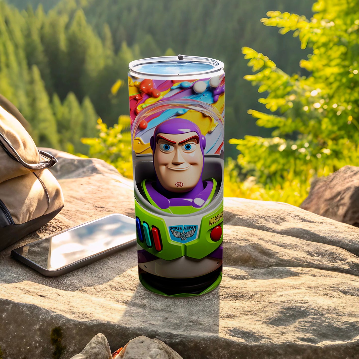 Vibrant Buzz Lightyear Design Tumbler for Kids