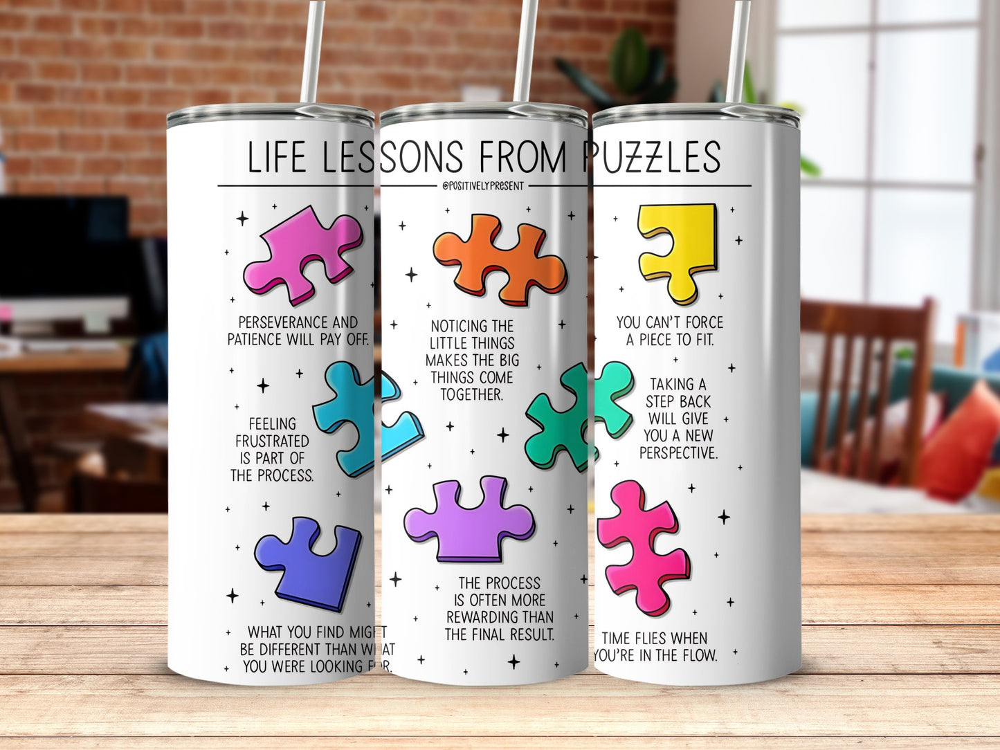 Life Lessons from Puzzles Insulated Tumbler