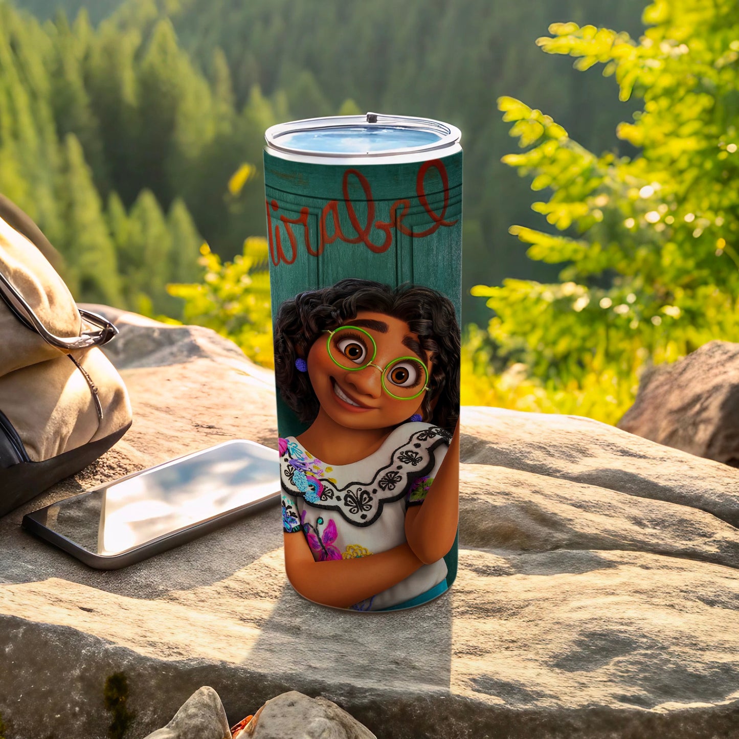 Custom Mirabel Design Insulated Travel Tumbler Flask