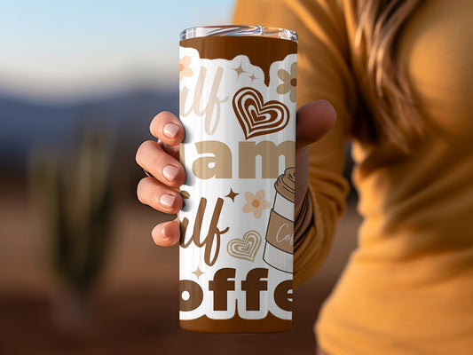 Cute Coffee Lovers Retro Design Travel Tumbler Cup