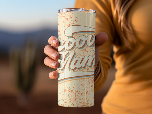 Retro Groovy Mama Insulated Drink Tumbler Cup