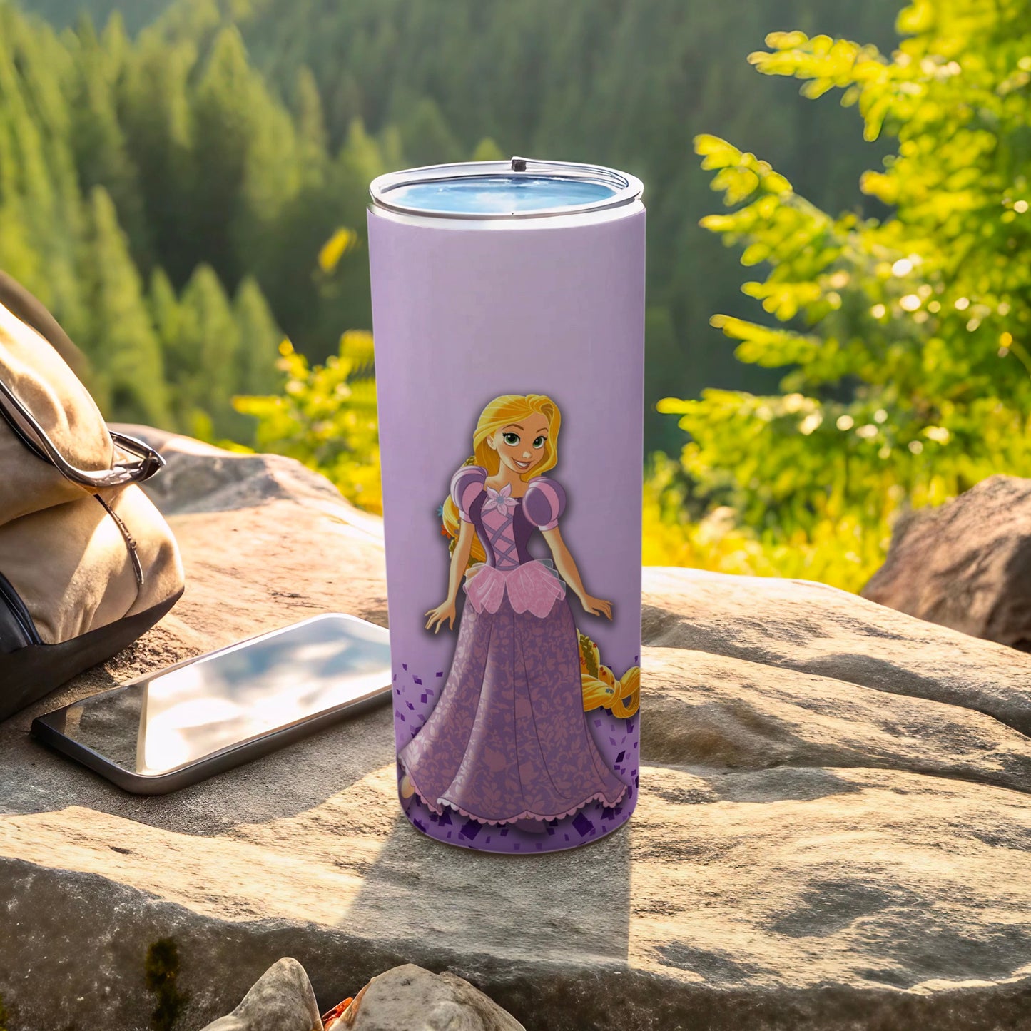Rapunzel Adventure Purple Stainless Steel Tumbler