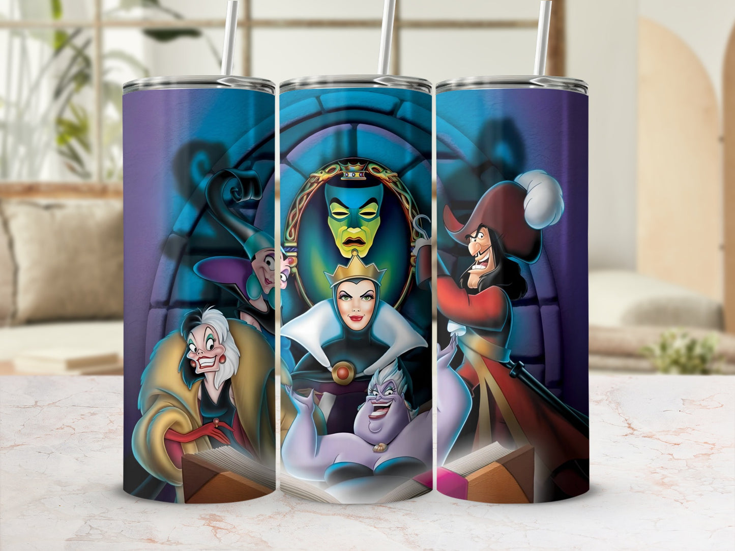 Iconic Villains Themed Stainless Steel Tumbler