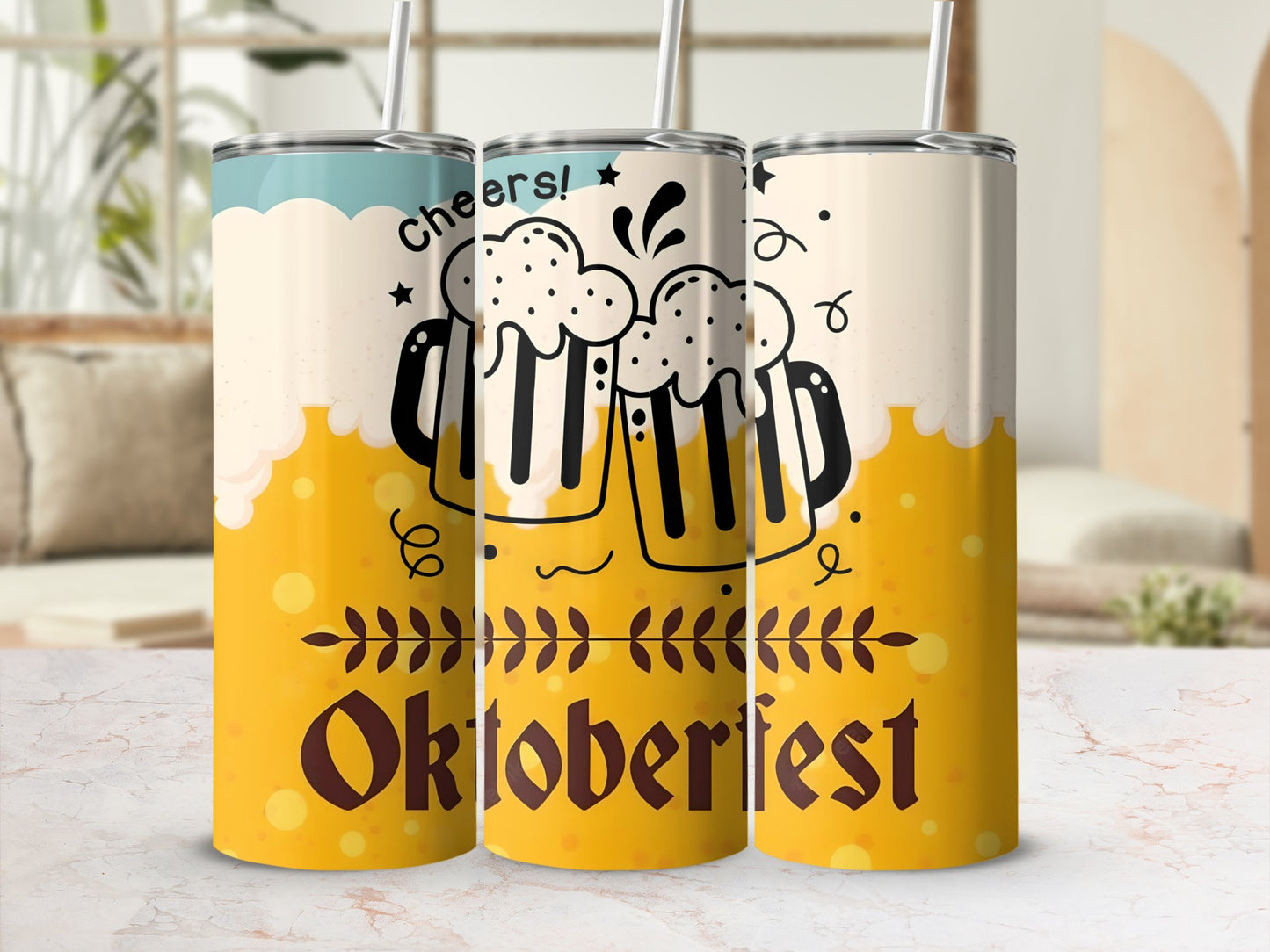 Oktoberfest Cheers Beer Mugs Tumbler
