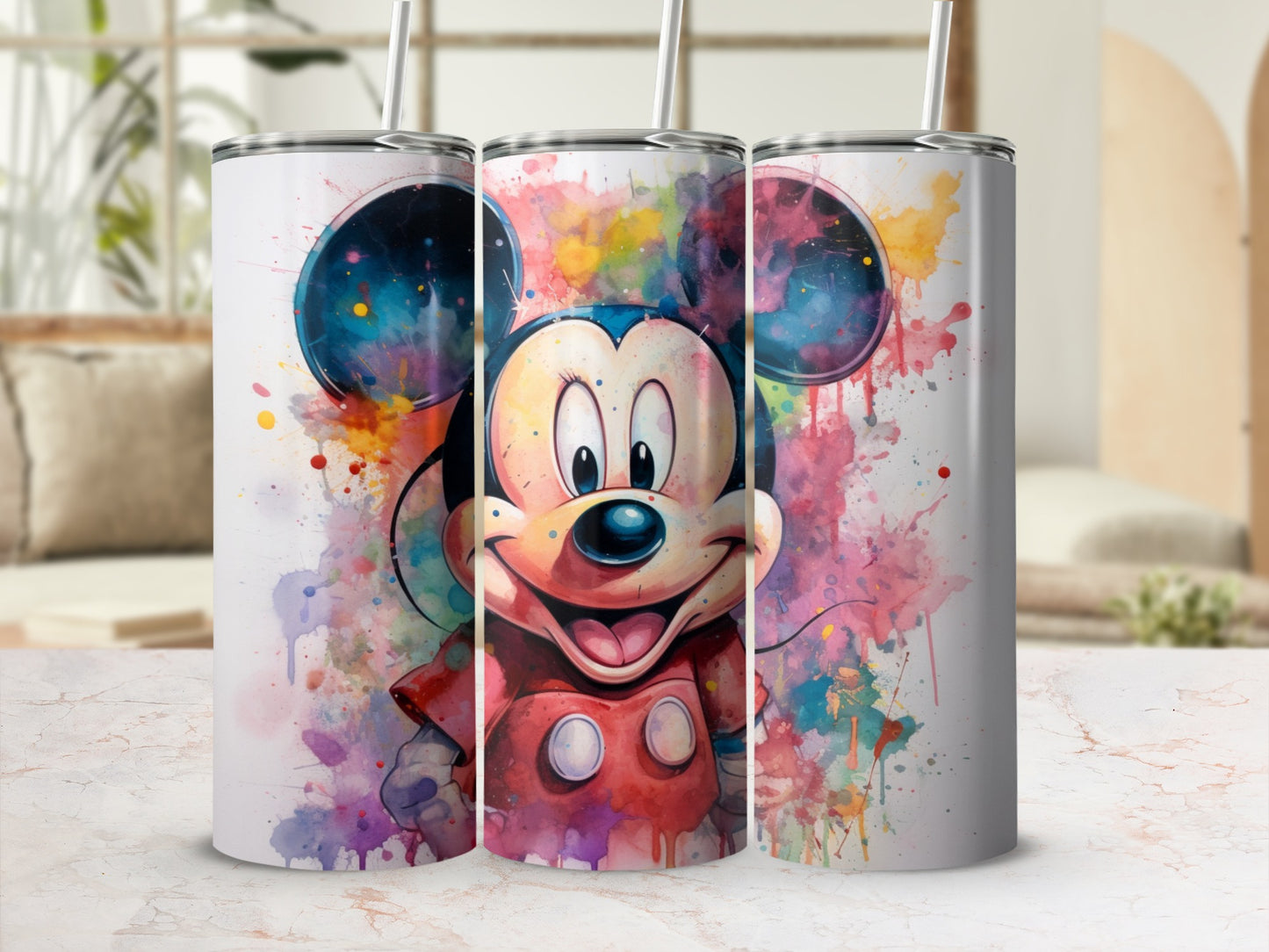 Colorful Mickey Mouse Tumbler for Kids and Adults