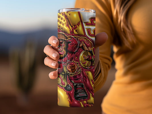 San Francisco 49ers Team Mascot Fan Art Design Tumblers