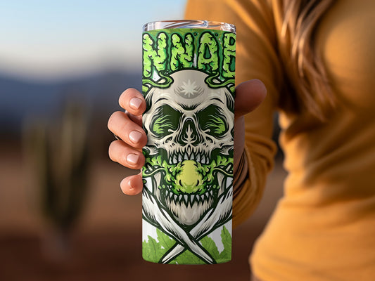 Skull Design Green Nnabes Insulated Tumbler Product