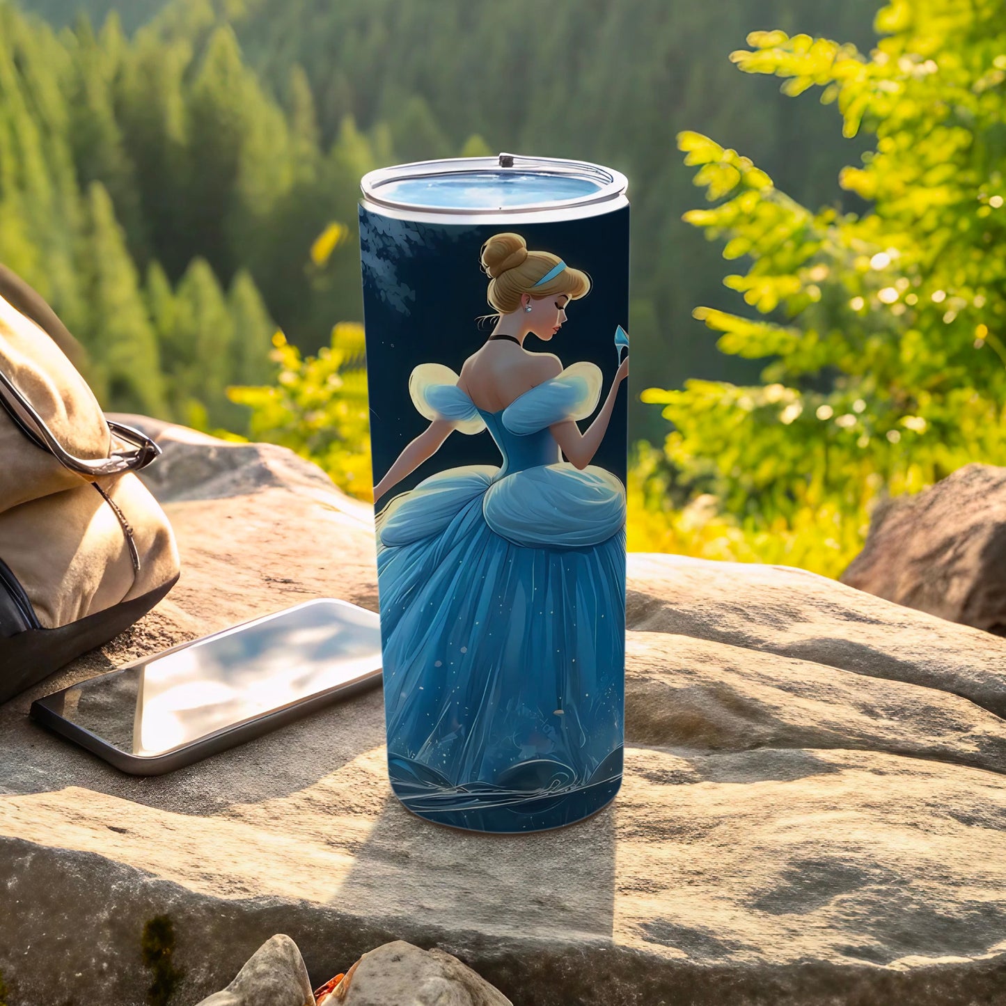 Elegant Cinderella Themed Insulated Tumbler for Travel