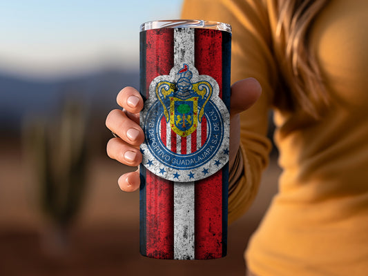 Chivas de Guadalajara Striped Design Tumbler