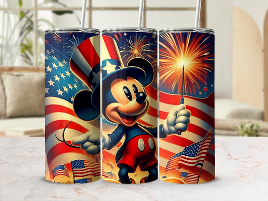 Patriotic Mickey Mouse Tumbler for Independence Day