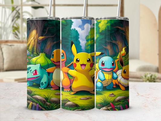 Cute Forest Pokemon Characters Illustration Tumbler