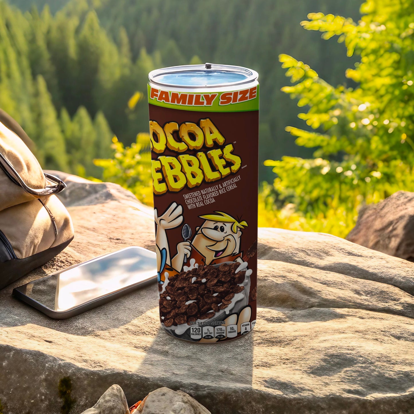 FAMILY SIZE COCOA PEBBLES SWEETENED CEREAL TUMBLER product type