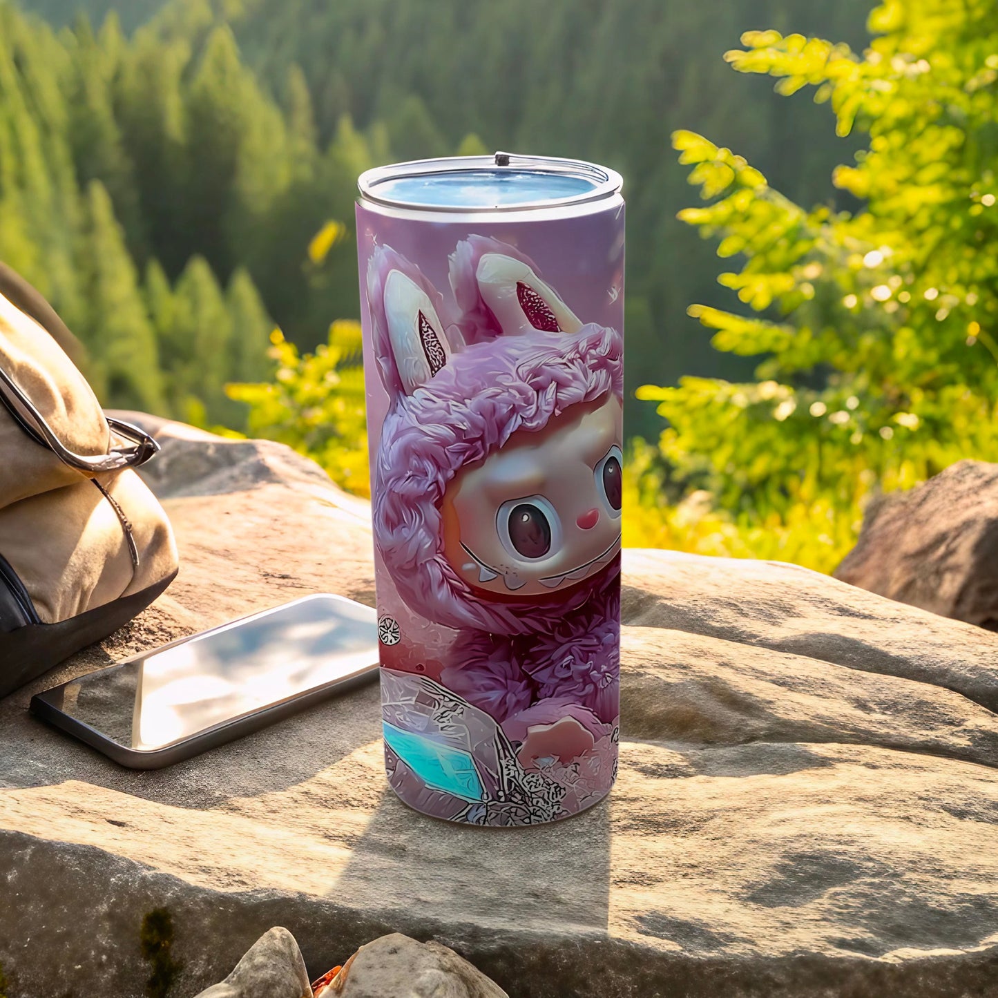 Adorable Bunny Design Insulated Tumbler Cup