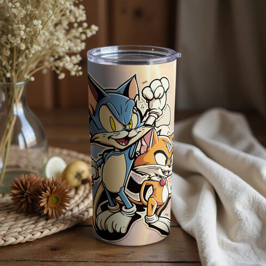 Retro Cartoon Characters Tumbler Perfect for Fans